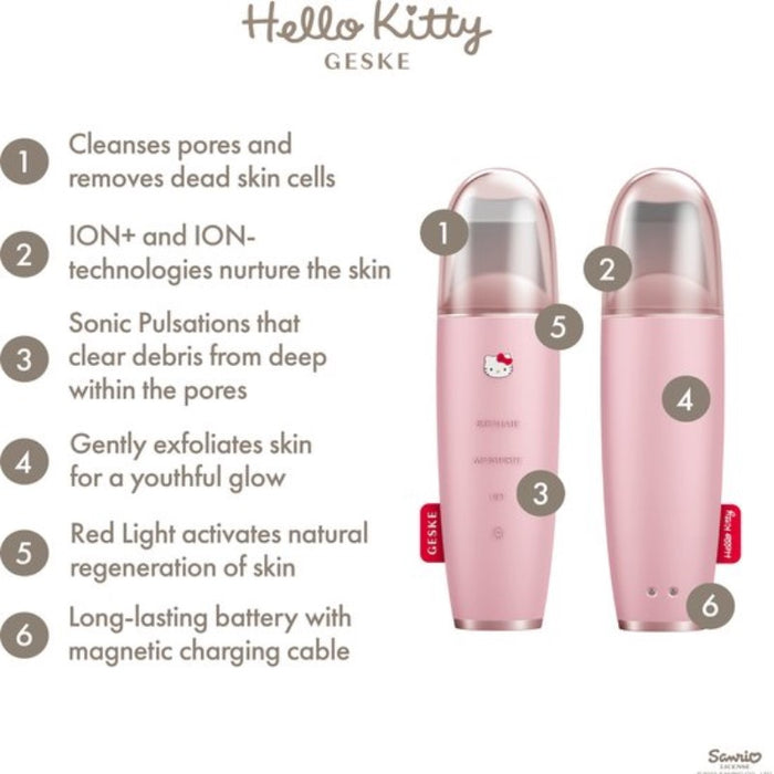 GESKE HELLO KITTY MICROCURRENT SCRUBBER 9IN1 - Beauty Bar