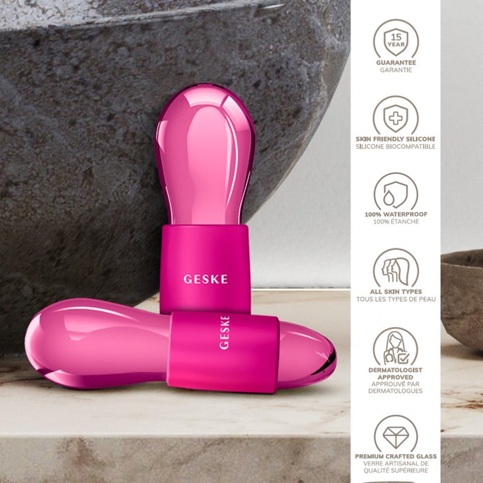 GESKE WARM DUO EYE MASSAGER 7 in 1 MAGENTA - Beauty Bar