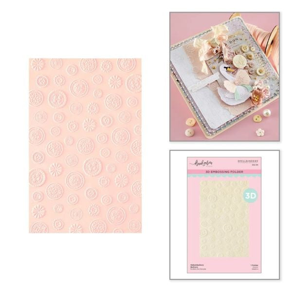 Haberdashery Buttons - 3D Embossing Folder