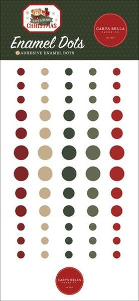 Have a Beary Merry Christmas - Enamel Dots