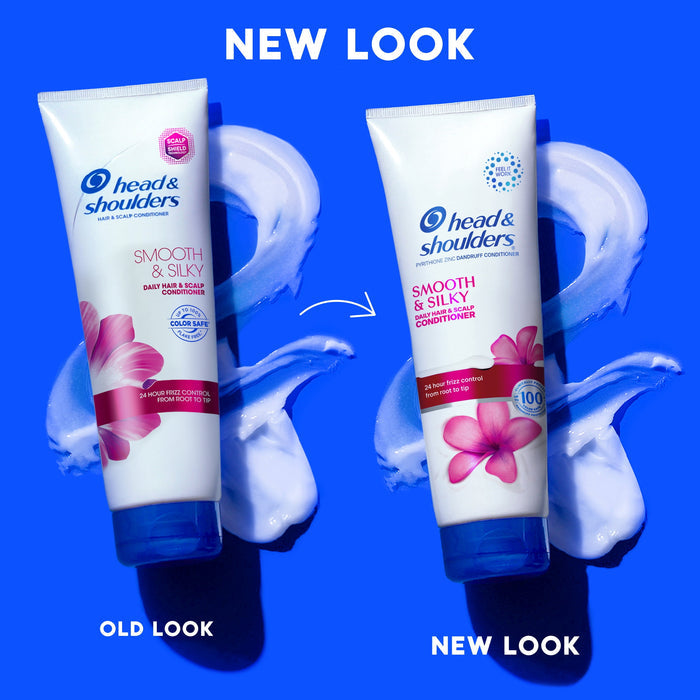 Head and Shoulders Dandruff Conditioner, Smooth and Silky, 10.6 fl oz