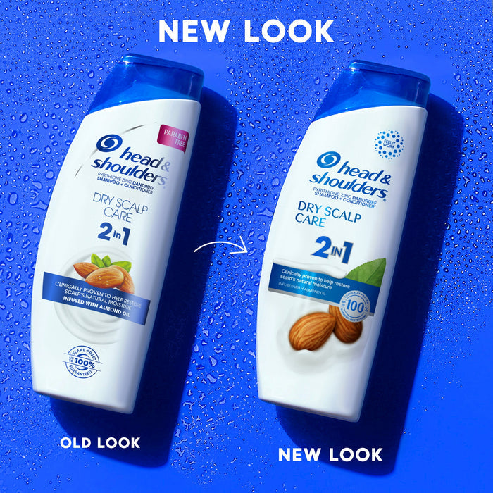 Head & Shoulders 2 in 1 Dandruff Shampoo and Conditioner, Dry Scalp Care 20.7 fl oz