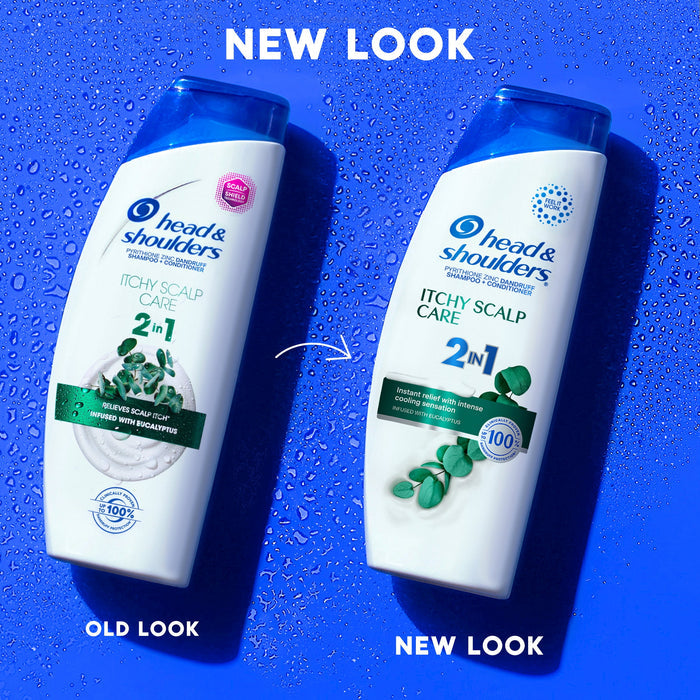 Head & Shoulders 2 in 1 Dandruff Shampoo and Conditioner, Itchy Scalp Care, 20.7 fl oz