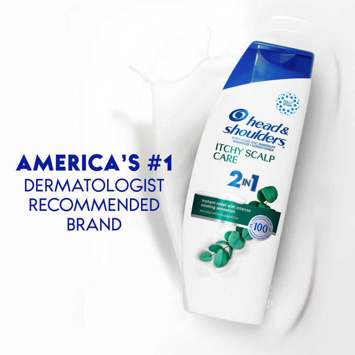Head & Shoulders 2 in 1 Dandruff Shampoo and Conditioner, Itchy Scalp Care, 20.7 fl oz