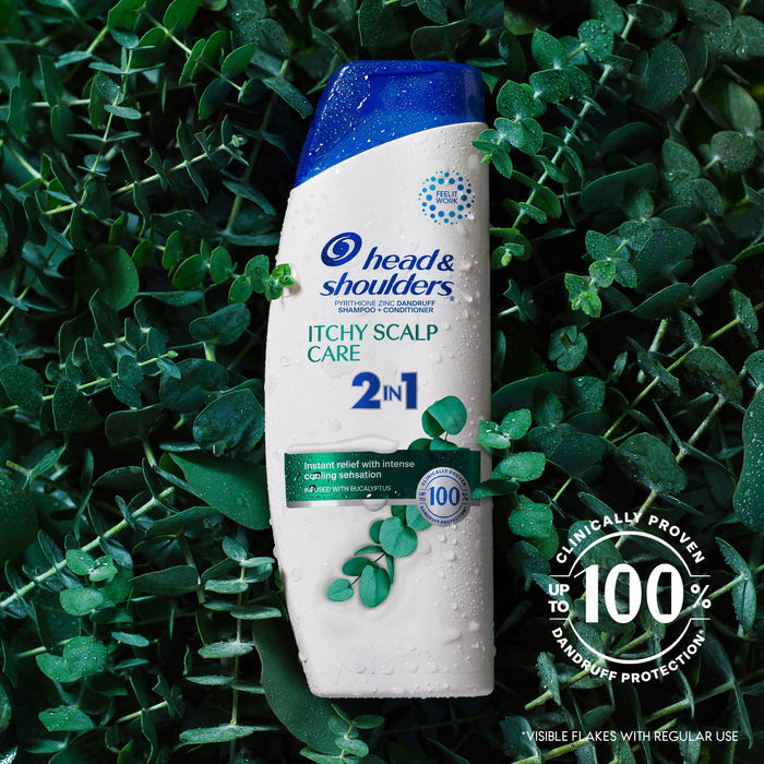 Head & Shoulders 2 in 1 Dandruff Shampoo and Conditioner, Itchy Scalp Care, 20.7 fl oz