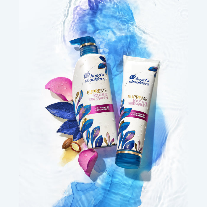 Head & Shoulders Supreme Moisturizing Soothe and Strengthen Dandruff Relief Daily Shampoo, 11.8 fl oz