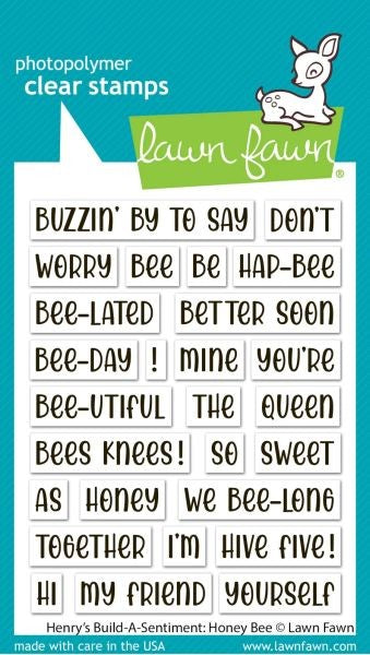 Henry's Build-A-Sentiment:  Honey Bee - Clear Stamps