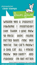 Henry's Build-A-Sentiments:  Cat - Clear Stamps