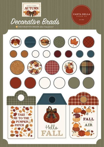 Here Comes Autumn - Decorative Brads