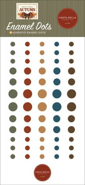Here Comes Autumn - Enamel Dots