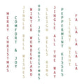 Holiday Vertical Sentiments - Clear Stamps