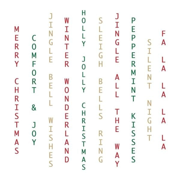 Holiday Vertical Sentiments - Clear Stamps