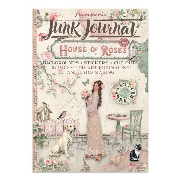 House of Roses - Junk Journal Backgrounds, Stickers & Cut Outs