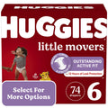 Huggies Little Movers Baby Diapers, Size 6, 74 Ct (Select for More Options)
