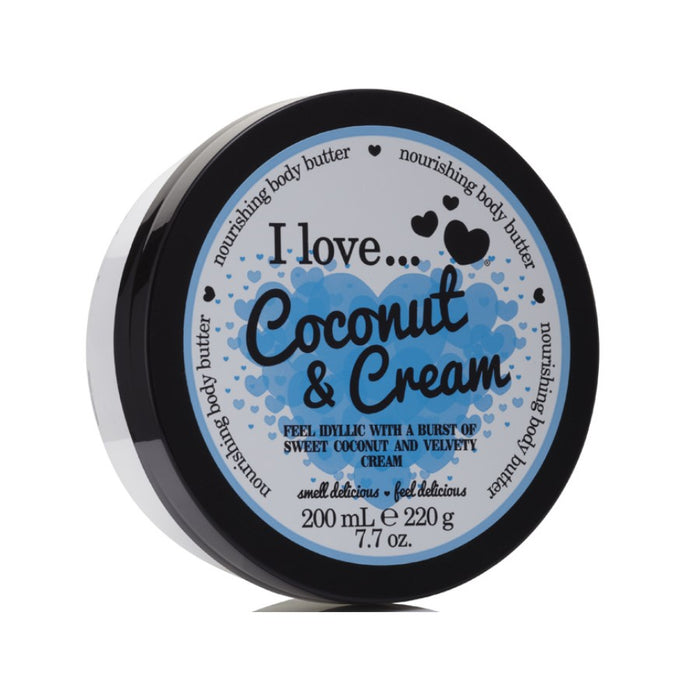 I LOVE COCONUT & CREAM BODY BUTTER 200ML - Beauty Bar