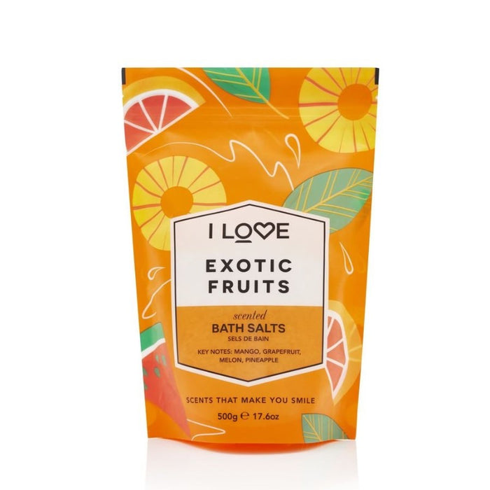 I LOVE SIGNATURE GLAZED EXOTIC FRUITS BATH SALTS - Beauty Bar