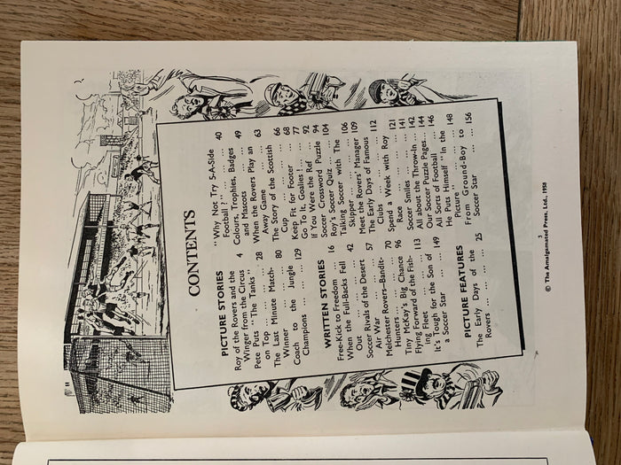 Tiger Book of Roy of the Rovers 1959