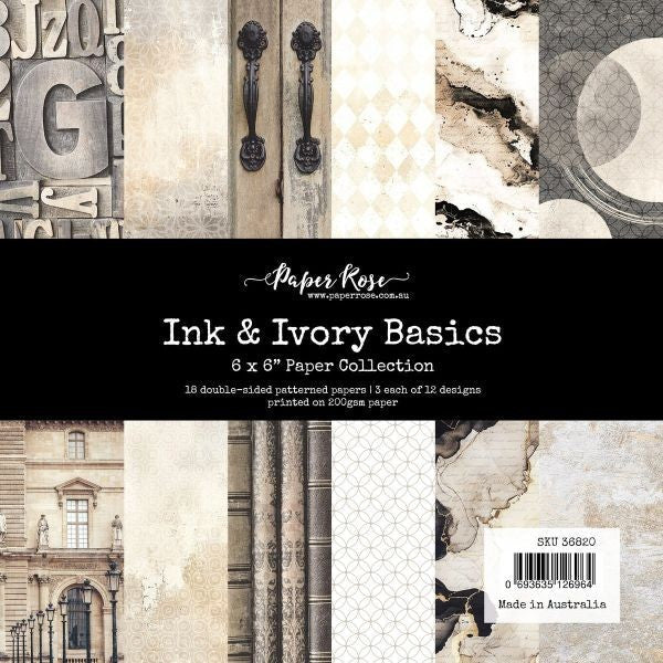 Ink & Ivory - 6x6 Paper Collection - Basics