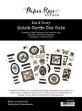 Ink & Ivory - Embossed Die Cuts - Quick Cards
