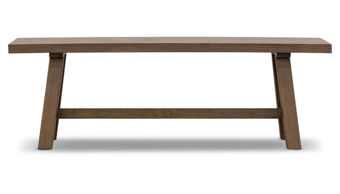 Iris II Light Hickory Dining Height Bench