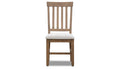 Iris II Light Hickory Dining Height Side Chair with Performance Fabric