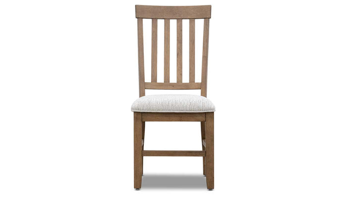 Iris II Light Hickory Dining Height Side Chair with Performance Fabric