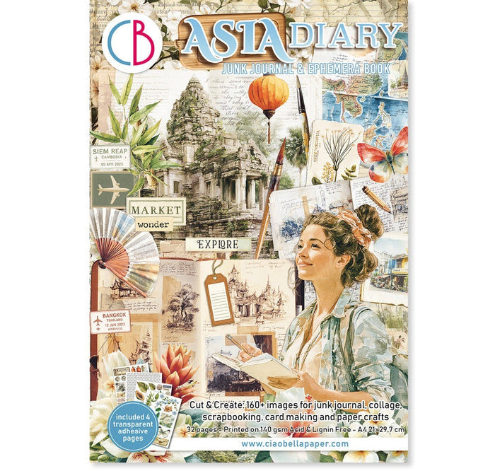 Junk Journal & Ephemera Book - Asia Diary