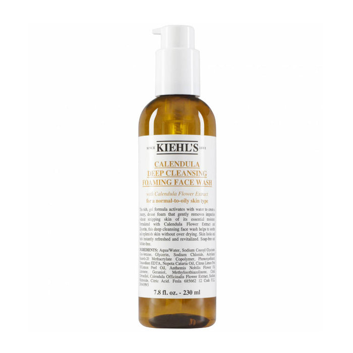 KIEHL'S CALENDULA DEEP CLEANSING FOAMING FACE WASH 230ML - Beauty Bar