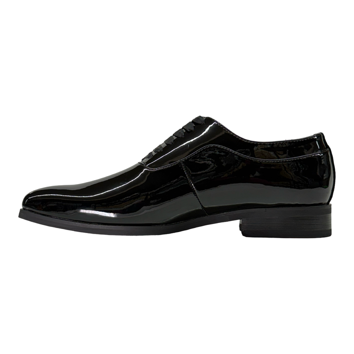 La Milano Bennet Black Patent Leather Dress Shoes