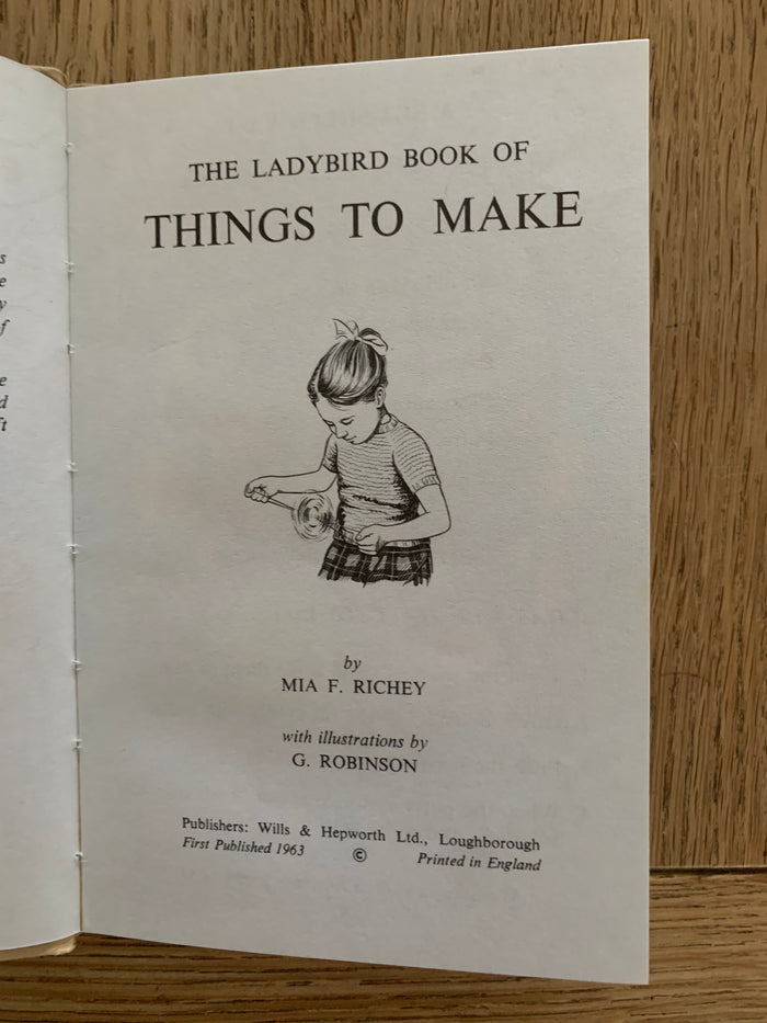 Ladybird Book of Things To Make