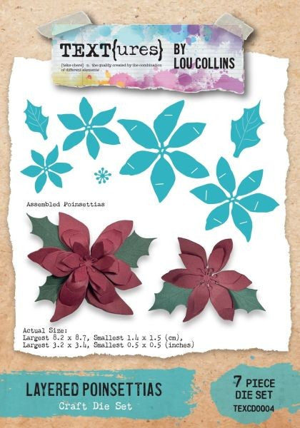 Layered Poinsettias Dies