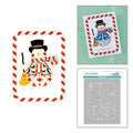 Layered Snowman Wishes Stencil - BetterPress Society July 2026 Add On