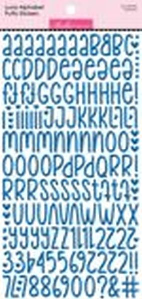 Luna Alpha Puffy Stickers - Blueberry