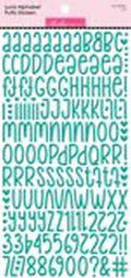 Luna Alpha Puffy Stickers - Gulf