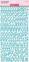 Luna Alpha Puffy Stickers - Ice