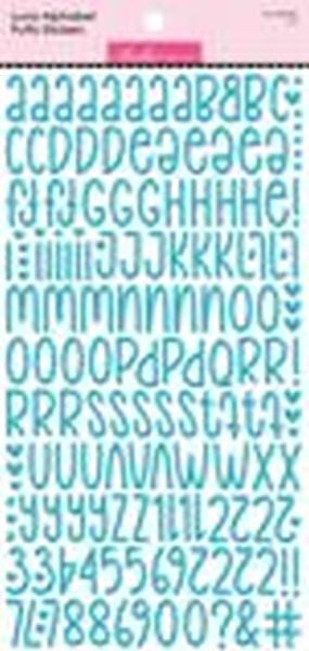 Luna Alpha Puffy Stickers - Ice