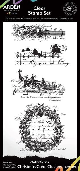 Maker Series - Clear Stamps - Christmas Carol Clusters