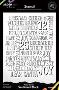 Maker Series - Stencil - Sentiment Block