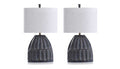 Malta Black Table Lamp Set of 2