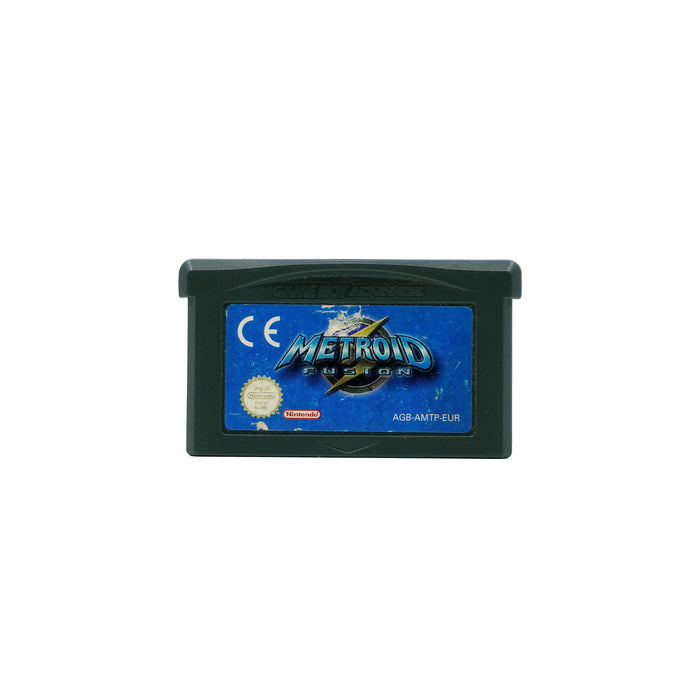 Metroid Fusion Spielmodul für Game Boy Advance - Vorderseite, Etikett mit Gebrauchsspuren