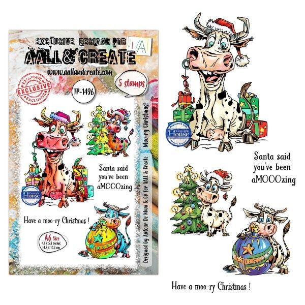 Moo-ry Christmas! - Clear Stamps