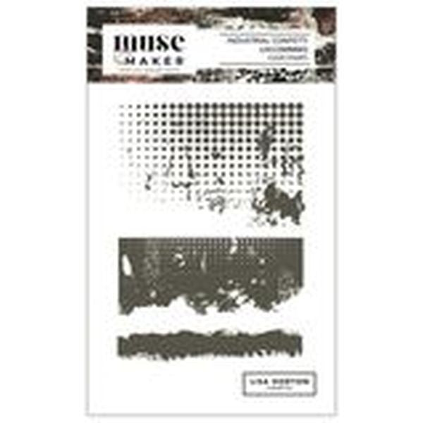 Muse and Maker - Clear Stamps - Industrial Confetti