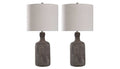 Olney Grey Table Lamp Set of 2