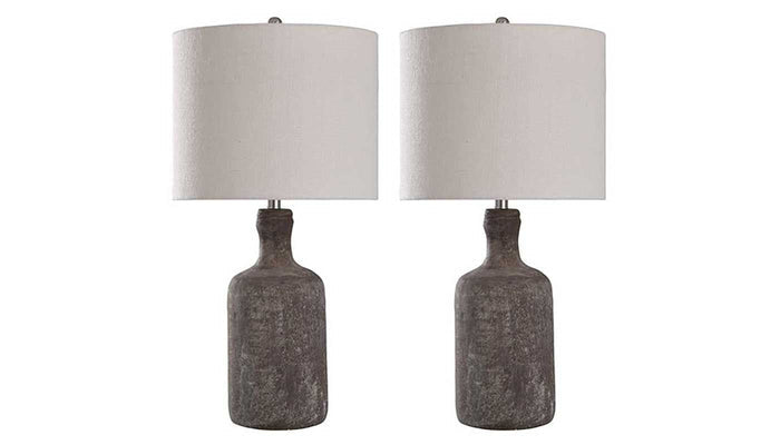 Olney Grey Table Lamp Set of 2