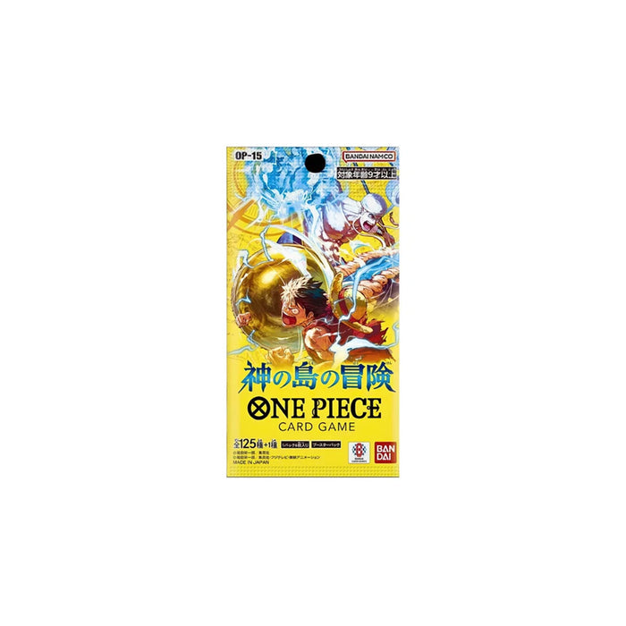 One Piece Card Game Adventure on the Island of the Gods OP-15 Booster in Originalverpackung - Vorderseite