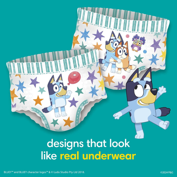 Pampers Easy Ups Bluey Training Pants Toddler Boys Size 5T/6T 52 Count (Select for More Options)