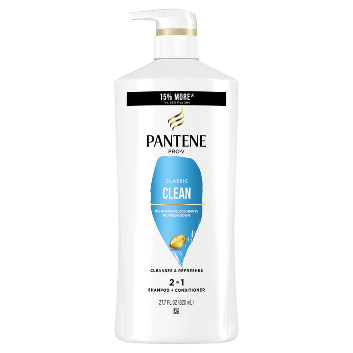Pantene Pro-V Classic Clean 2in1 Shampoo + Conditioner, 27.7 oz