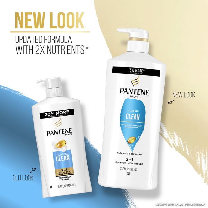 Pantene Pro-V Classic Clean 2in1 Shampoo + Conditioner, 27.7 oz