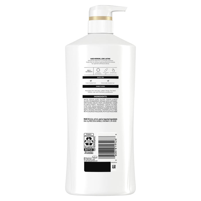 Pantene Pro-V Smooth and Sleek Shampoo, 27.7 fl oz