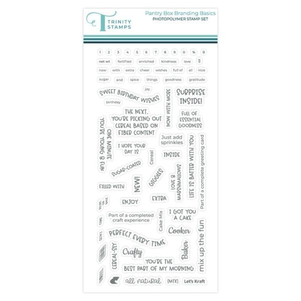 Pantry Box Branding Basics - Clear Stamps